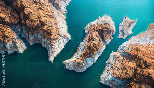 Lake Mead, Lake Mohave at Lake Mead National Recreation Area, Bullhead Nevada, Lake in a Desert