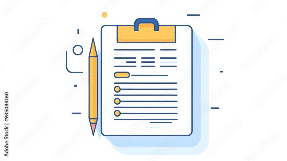 Outlined list concept icon in editable stroke, set against a white backdrop—clean and pixel-perfect flat vector illustration. Outlined list concept icon in editable stroke, set against a white backdrop—clean and pixel-perfect flat vector illustration.