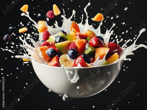 fruit salad in a bowl