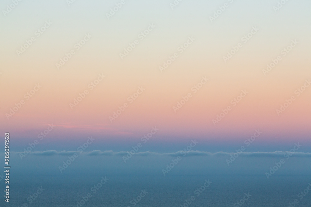 Fototapeta premium Sunset over the sea. Wallpaper. Background