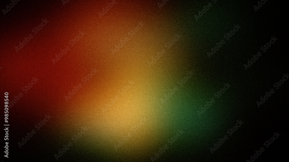Fototapeta premium Abstract gradient with rich red, yellow, and green hues, enhanced by a grainy texture. Ideal for vibrant backgrounds, wallpapers, and creative design projects