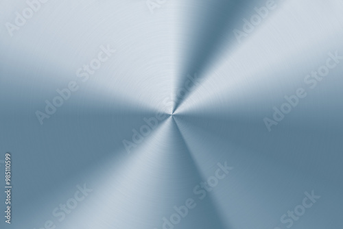 Shiny circular blue metal background
