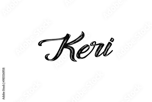 The name “Keri” written in a stylized colorful retro font