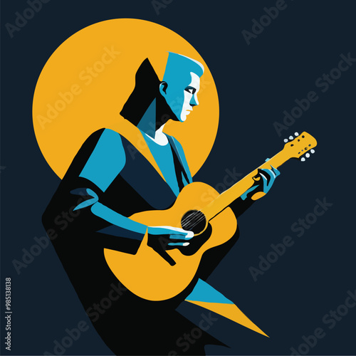 musician playing guitar