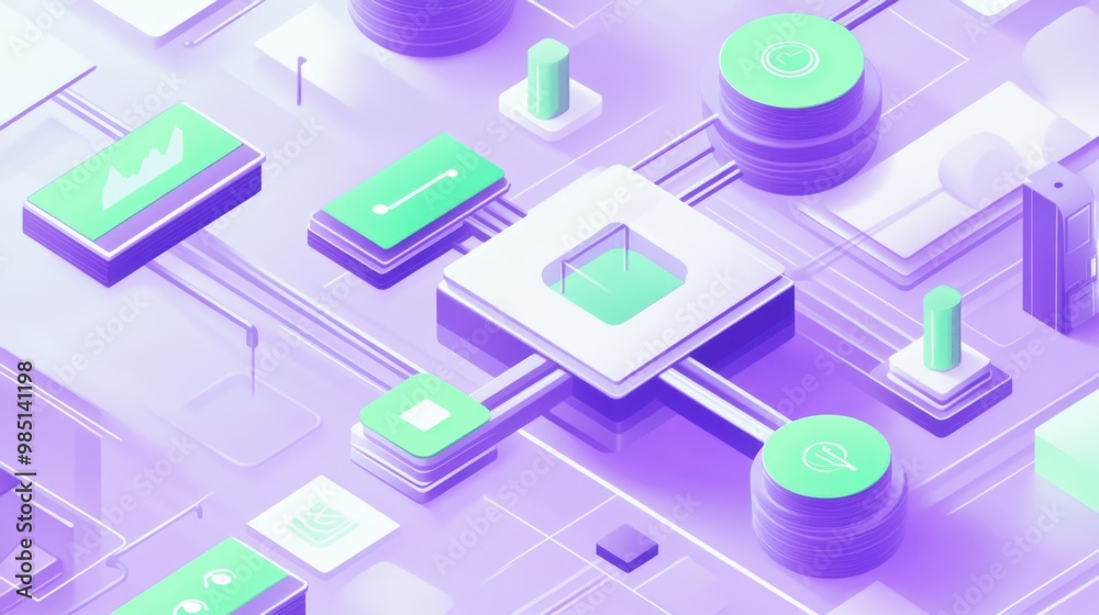 The concept of Instant Runoff Voting in purple and light green colors The concept of Instant Runoff Voting in purple and light green colors