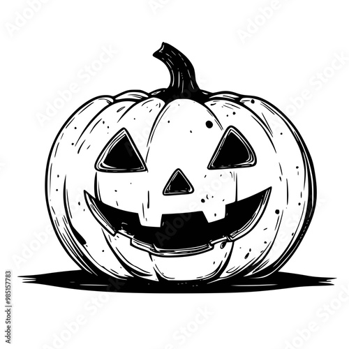 halloween pumpkin, jak o lantern illustration