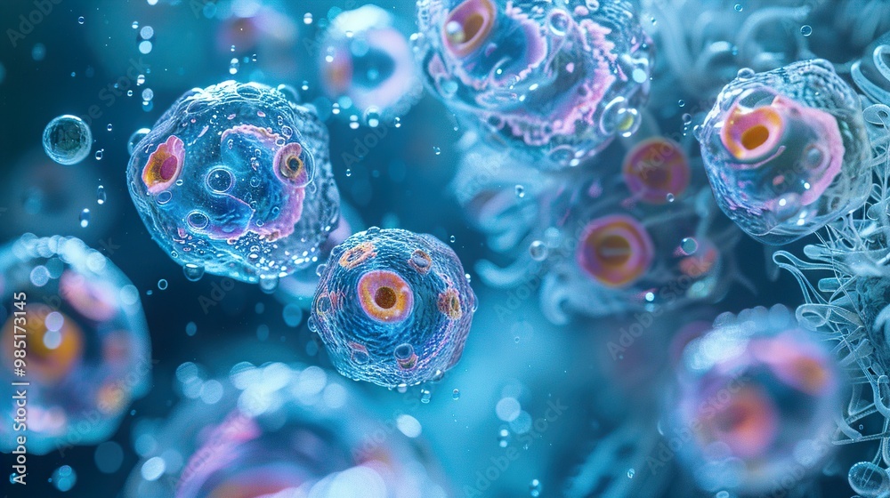 Microscopic View of a Cell: Exploring the Wonders of Biology Microscopic View of a Cell: Exploring the Wonders of Biology