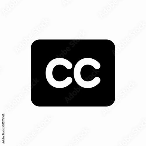 closed captioning icon sign vector