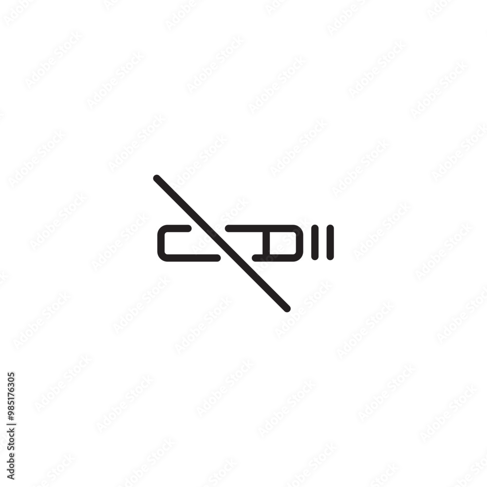 No Smoking icon in vector. Avoid Smoking Cigarette while fasting concept. Editable stroke. No Smoking icon in vector. Avoid Smoking Cigarette while fasting concept. Editable stroke.