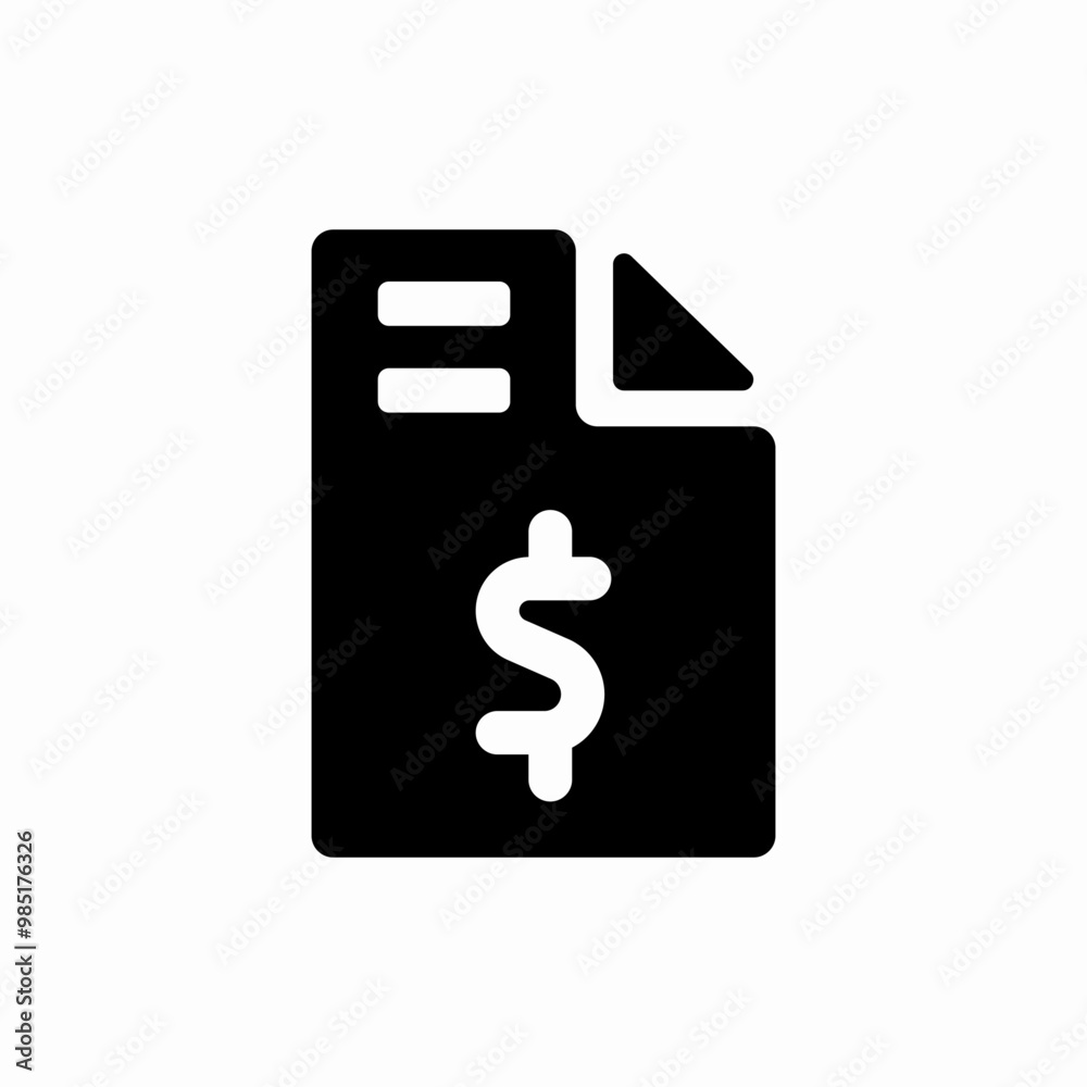 financial report file icon sign vector financial report file icon sign vector