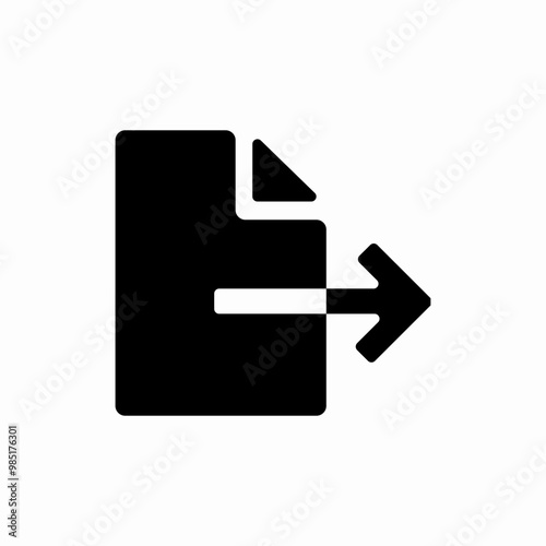 export file icon sign vector