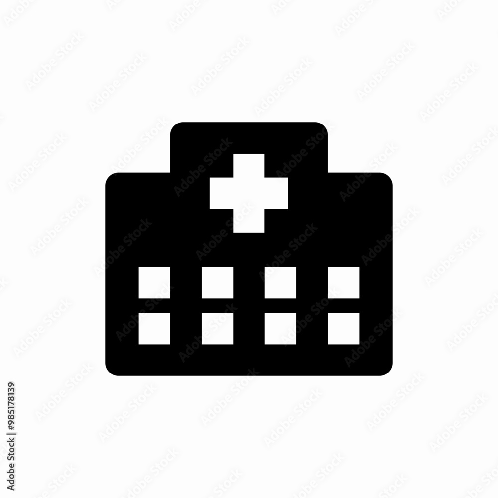 Fototapeta premium hospital emergency icon sign vector