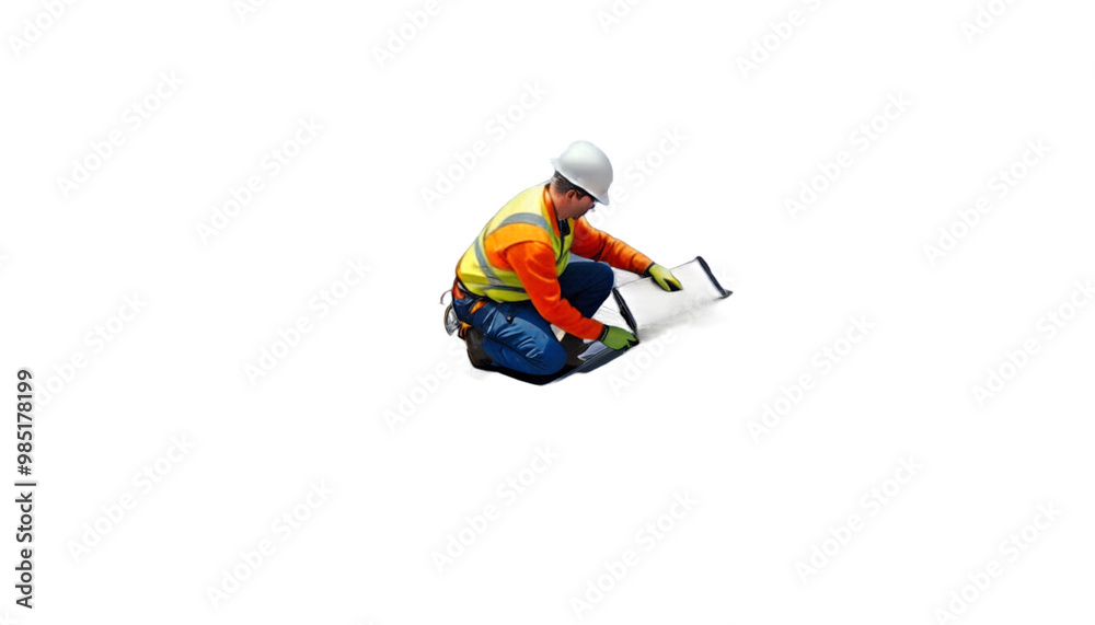 worker set renewable panels energy installing photovoltaic photovoltaic sunlight panels energy energy dashboard farm working man house residence solar heating renewable energy economy future