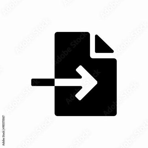 import file icon sign vector