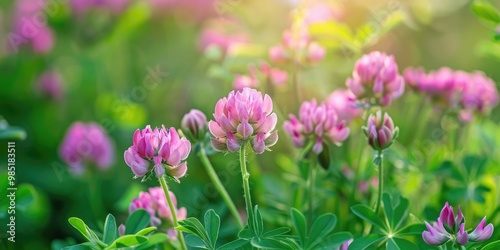 Pink Crown Vetch Floral Ground Cover Featuring Invasive Root Systems