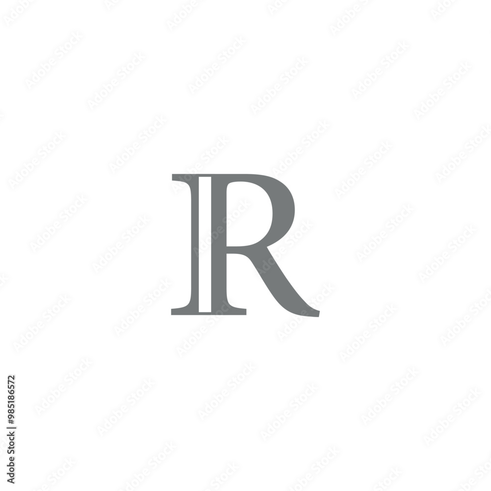 Real number set symbol in mathematics. Latin capital letter R. Real number set symbol in mathematics. Latin capital letter R.