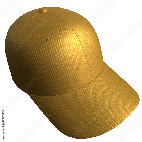 The Baseball cap png image 3d rendering.