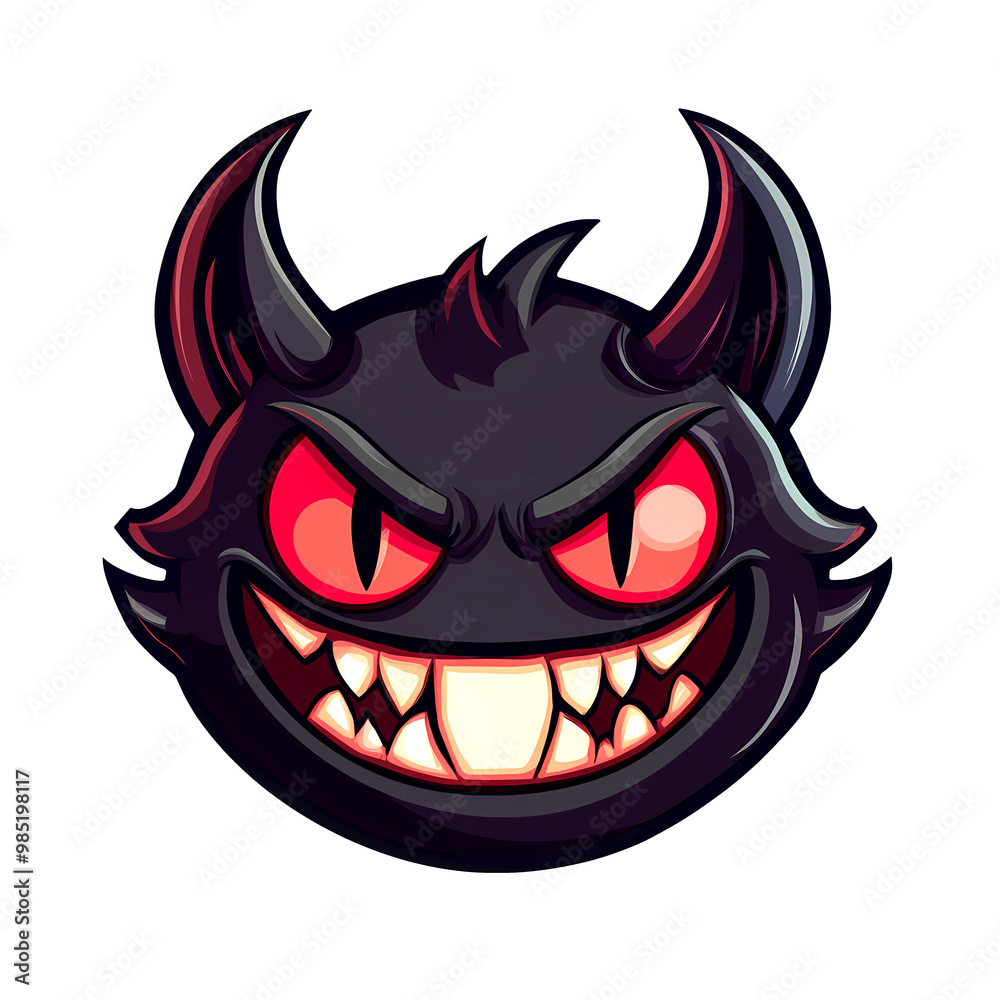 Playful Devil With a Mischievous Grin and Glowing Eyes Showcases Digital Artistry Playful Devil With a Mischievous Grin and Glowing Eyes Showcases Digital Artistry