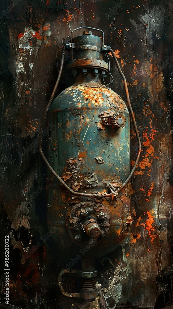 Fototapeta premium Rusty Industrial Metal Texture Background