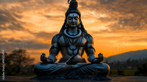 Statue of a Hindu God in Me...