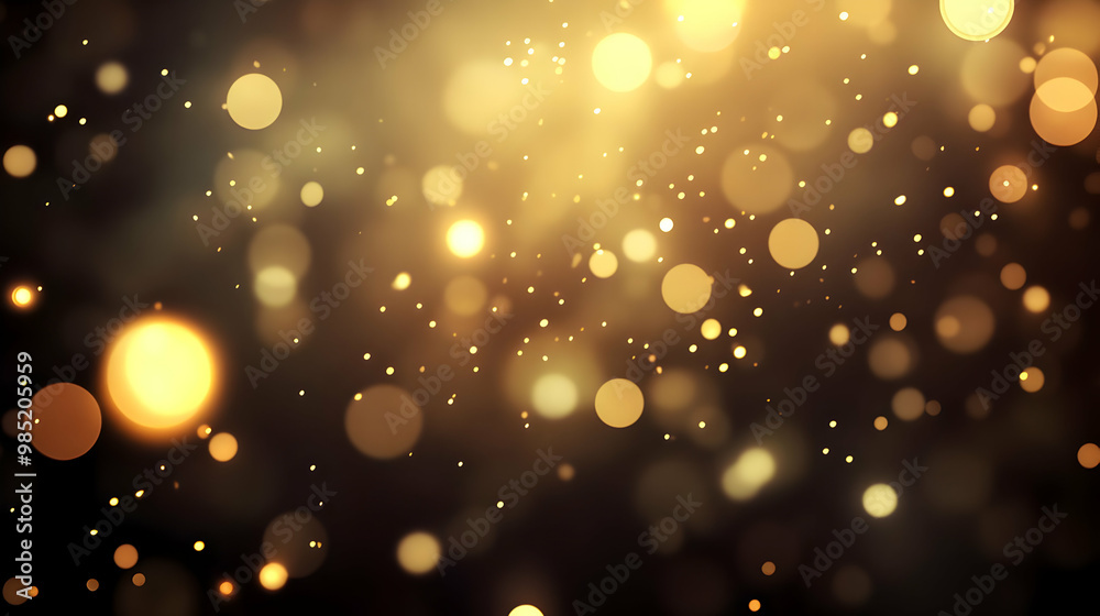 Obraz premium Abstract Golden Bokeh Background