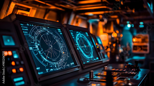 Digital Radar Display on Sh...