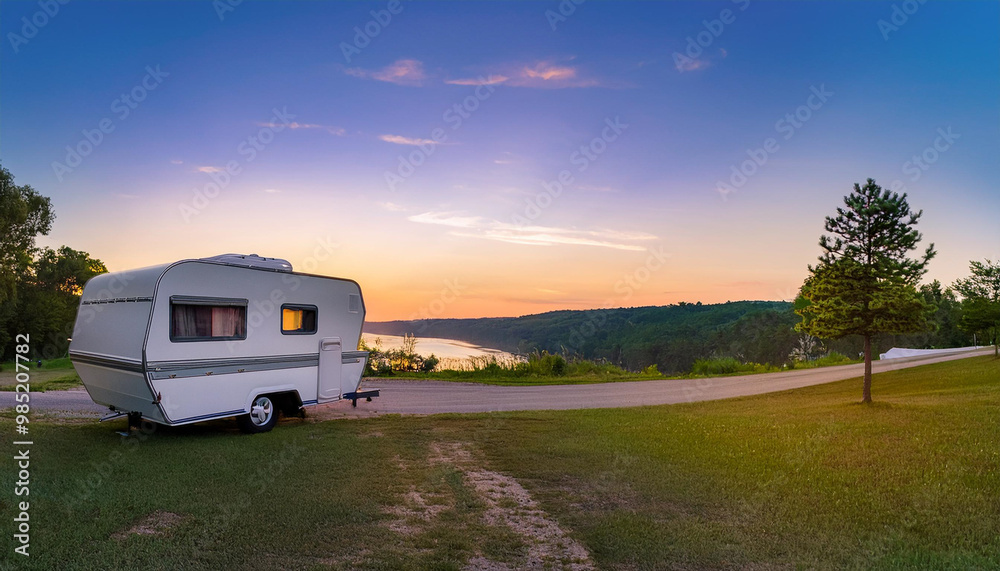 Family vacation travel RV, holiday trip in motorhome, Caravan car Vacation.
Family vacation travel RV, holiday trip in motorhome, Caravan car Vacation.