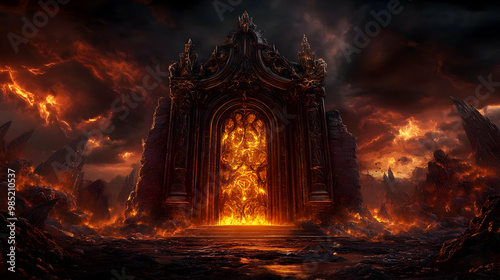 Fiery Gates of Hell - Illus...