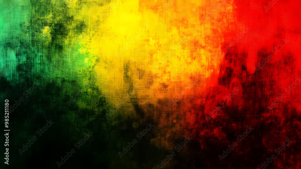 Abstract Background - Red, Yellow, and Green Canvas Texture Abstract Background - Red, Yellow, and Green Canvas Texture