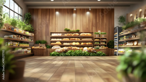 3D Render of a Bakery Shop ...