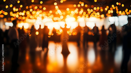 Blurred Silhouette of Peopl...