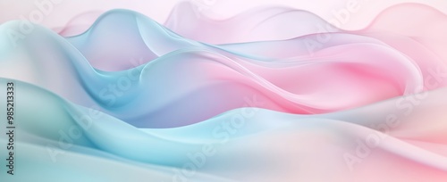 Watercolor-Inspired Wave in Pastel Shades