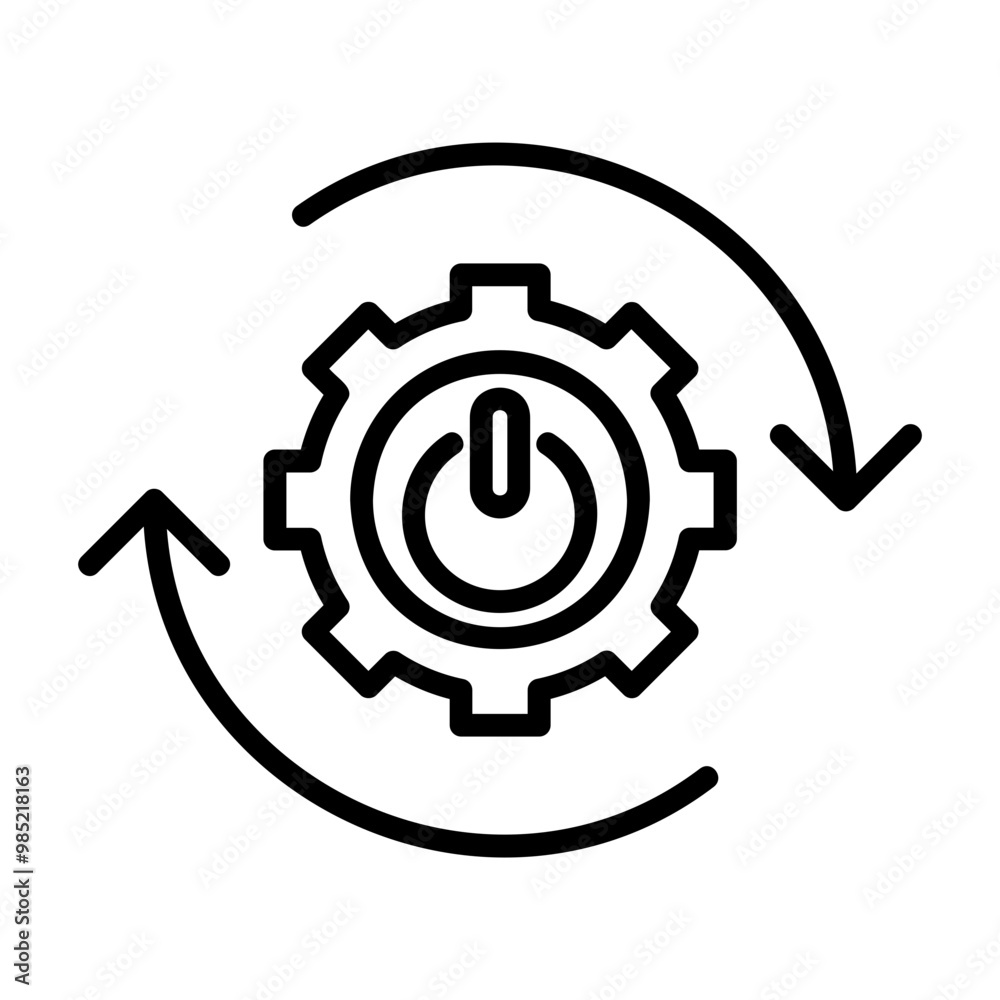 restart Line Icon