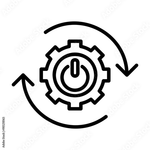 restart Line Icon