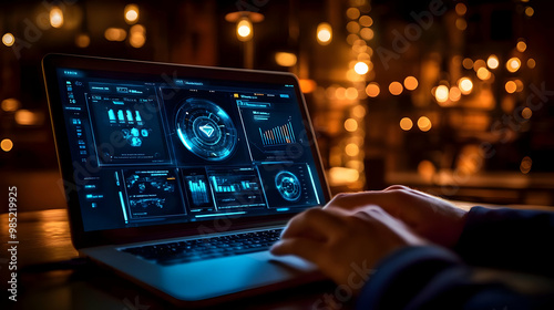 Laptop with Data Visualizat...