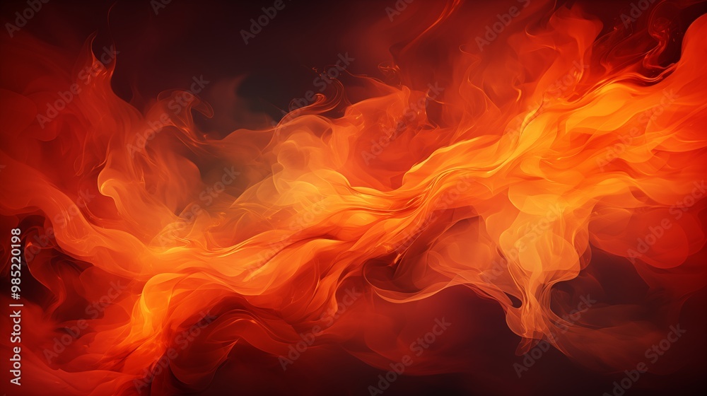 Fototapeta premium abstract orange fire background texture red border with fiery yellow flames and smoke pattern halloween fall or autumn colors of orange red and yellow