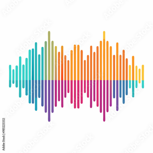 rainbow colored equalizer