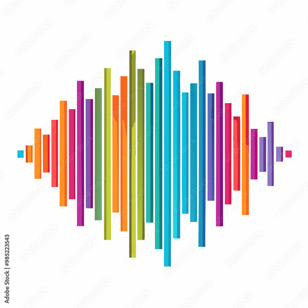 rainbow colored equalizer rainbow colored equalizer