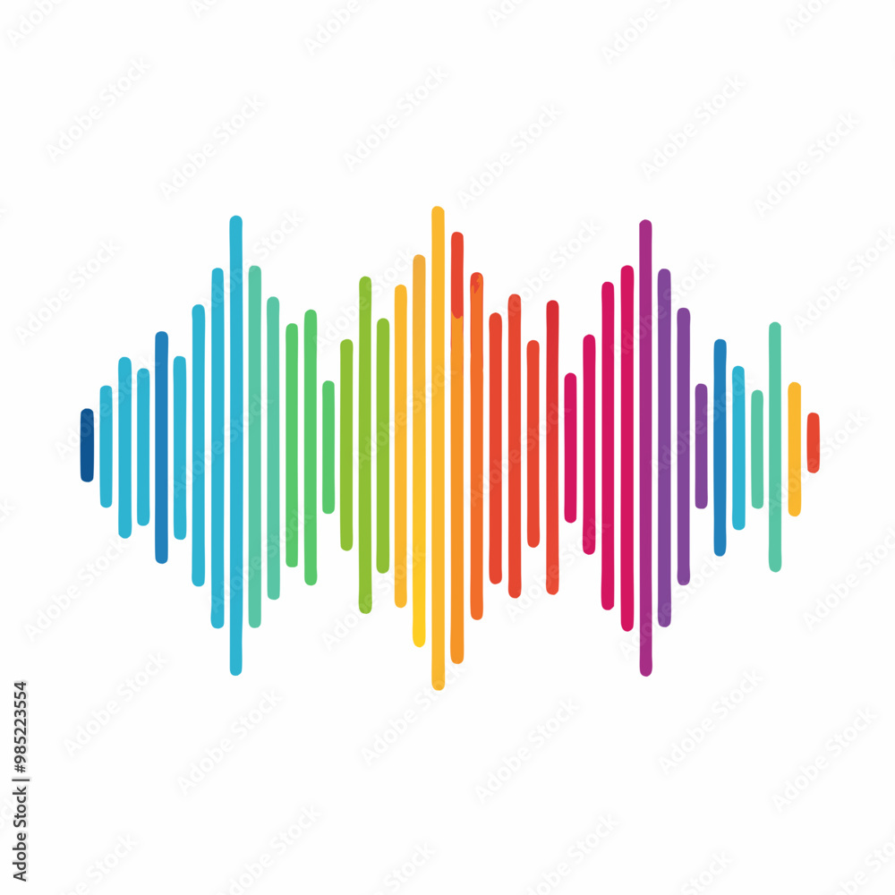 rainbow colored equalizer rainbow colored equalizer