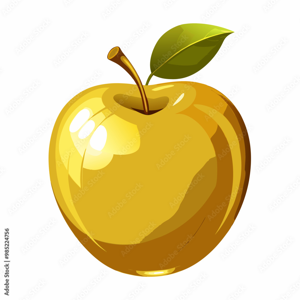 yellow apple isolated on white yellow apple isolated on white