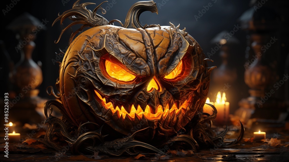 Evil Jack-o'-lantern - Helloween Evil Jack-o'-lantern - Helloween