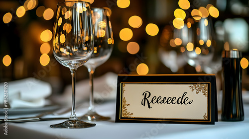 Reserved Table Setting with...