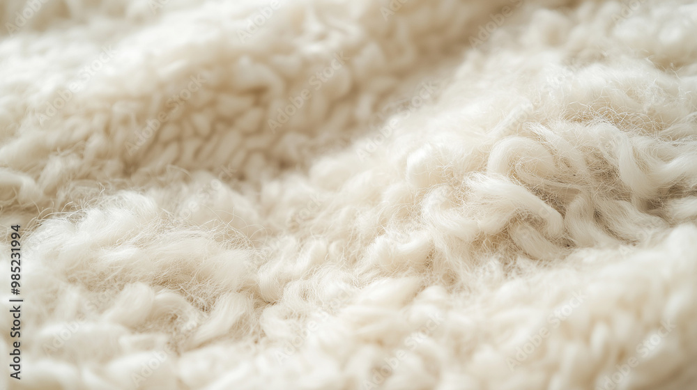 close-up of wool with a fluffy texture, the focus is on the intricate fibers, highlighting its warmth and comfort close-up of wool with a fluffy texture, the focus is on the intricate fibers, highlighting its warmth and comfort