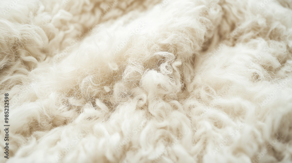 close-up of wool with a fluffy texture, the focus is on the intricate fibers, highlighting its warmth and comfort close-up of wool with a fluffy texture, the focus is on the intricate fibers, highlighting its warmth and comfort