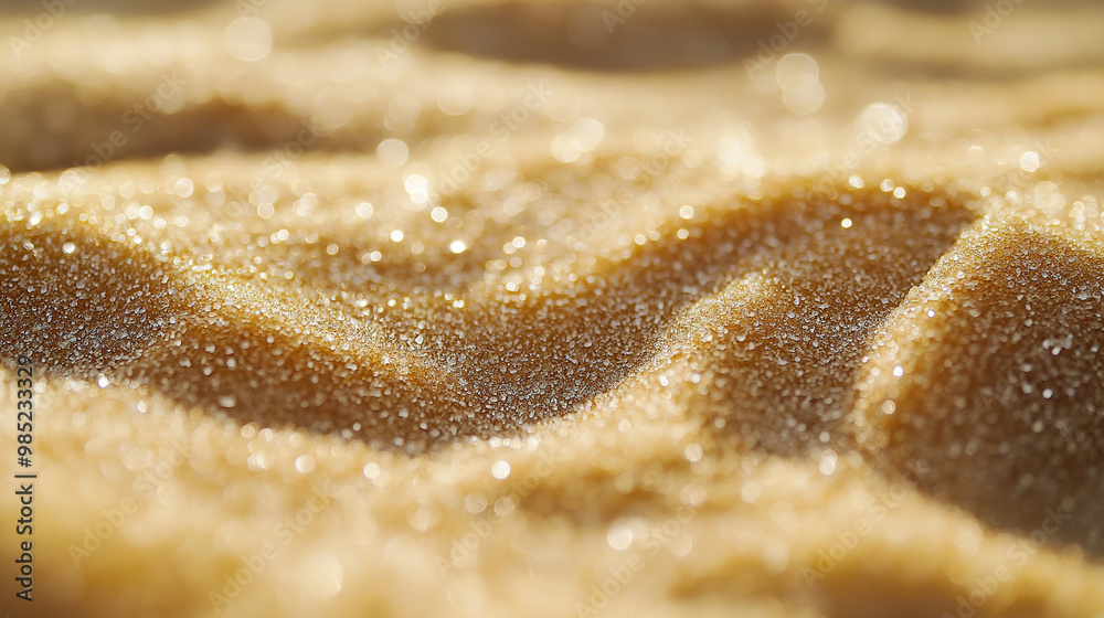 close-up of sand with a grainy texture, the focus is on the tiny particles, capturing the natural variations in color and shape close-up of sand with a grainy texture, the focus is on the tiny particles, capturing the natural variations in color and shape