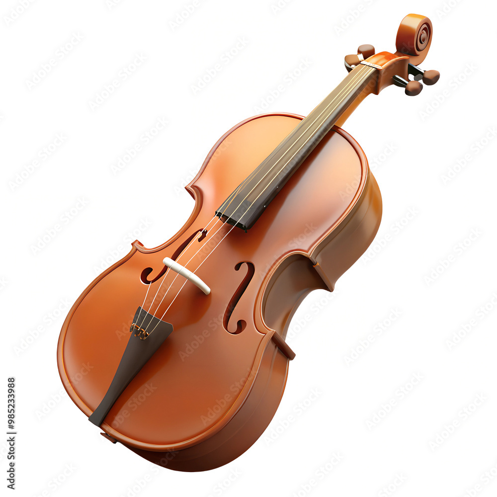 Fototapeta premium violin isolated on white