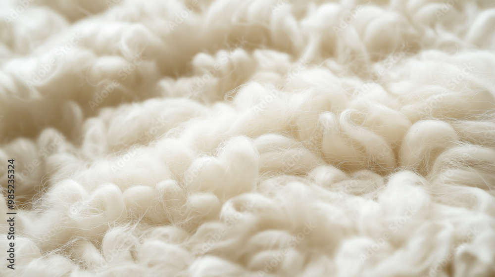 close-up of wool with a fluffy texture, the focus is on the intricate fibers, highlighting its warmth and comfort close-up of wool with a fluffy texture, the focus is on the intricate fibers, highlighting its warmth and comfort