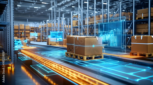 Automated Warehouse 3D Illu...