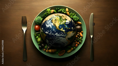 Earth as Food Illustration
