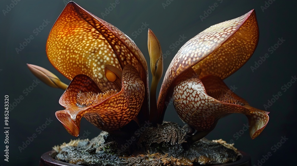 Fototapeta premium Close-Up of a Stunning Exotic Orchid Flower
